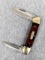 Folding Buck blade pocket knife, handle measures 3-3/4