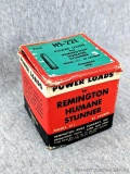 Mostly full 250 round box of Remington model 411 humane stunner .22 caliber power loads box is
