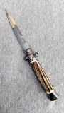 Ships to WI residents only! Switchblade knife measures 8-3/4