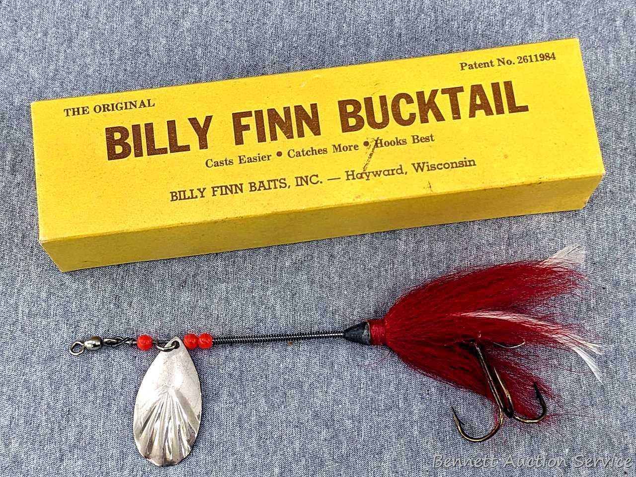 Vintage Billy Finn Bucktail spinner fishing lure