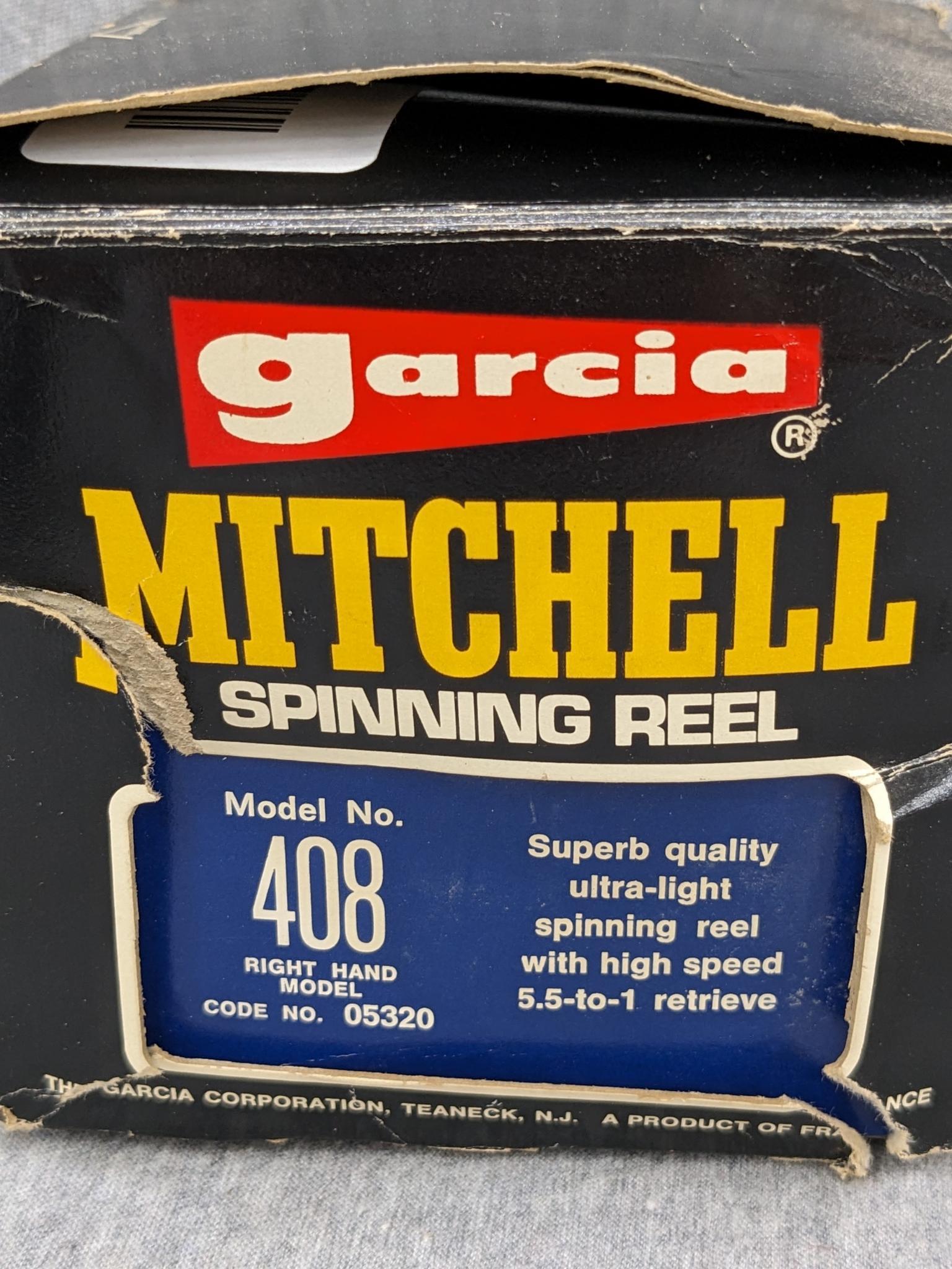 Vintage Garcia Mitchell 408 spinning reel with