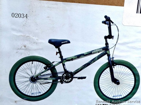 Brand new Kent 20" boys bike is model no. 585632859. Box is unopened.