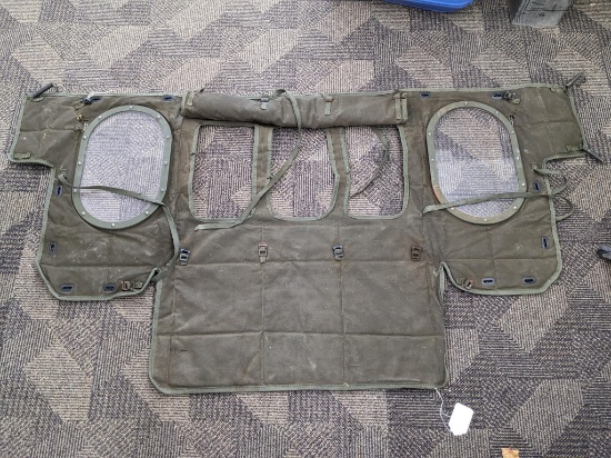 US Military cold weather truck grill guard. I think it is for a 5 ton truck, M54 M39 M809 or