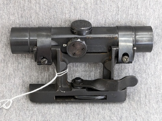 ZF4 sniper rifle scope and scope mount. The scope is marked ZF K 43 dow and looks like it's in good