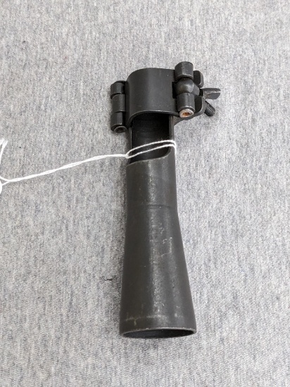 M1 carbine flash hider attachment. It stands 4.75" tall and is in good condition with some rub marks