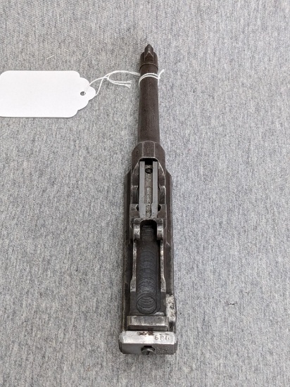Vintage 1930 Mauser barrel and upper receiver, the C96 pistol receiver is