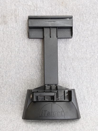 iTarget laser target training base with phone cradle.