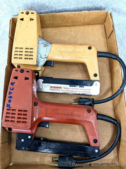 Swingline stapler and nail gun. Both work, nail gun took a couple of tries.