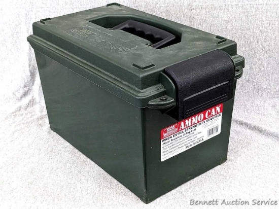 Case Guard weather tight ammo can measures approx 14"x9"x10" tall.
