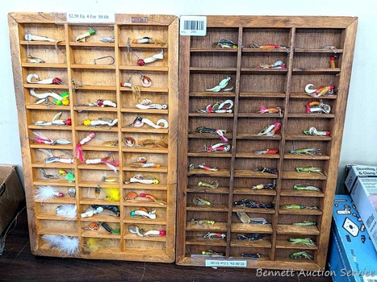 Can ship without displays, contact us. Large variety of fishing jigs and spinner baits. Displays