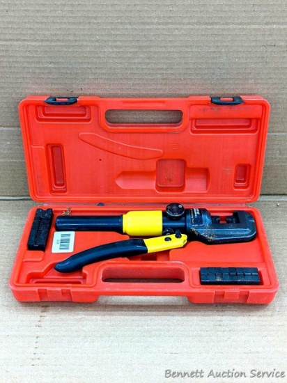 Central Hydraulics hydraulic wire crimping tool with additional switchable jaws.