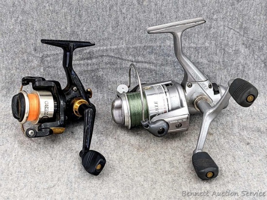 South Bend sub0zero spinning reel and a Pinnacle PF30 spinning reel. Both spin smoothly and wires