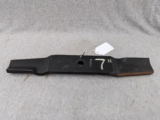 Trio of lawnmower blades measure 17" long appear to be in brand spanking new condition