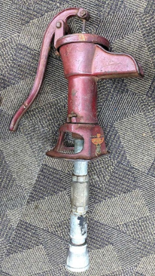 Vintage Red Jacket pitcher pump is in nice condition and would make a great display piece, or hook