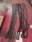 Five sharpened saw chains measure 24'.
