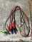 Two 12' sets of jumper cables.