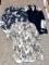 RedHead camo shirt, men's size 3XL; Another flannel deer pattern shirt and a camo & black shirt -