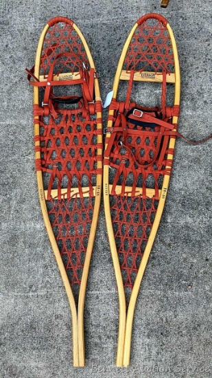 Iverson 4' snowshoes are marked 021453 and 10-46. and are in good condition.