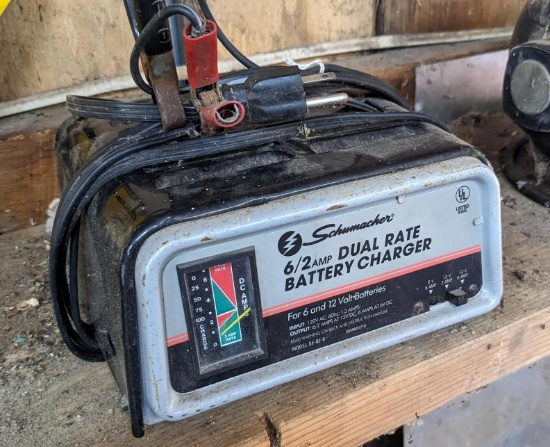 Schumacher 6 and 12 volt battery charger.