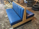 Double sided restaurant style booth seat or bench with an extra seat. 50