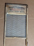 Atlantic washboard with glass ribs by National Washboard Co. No. 511; measures 13-1/2