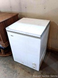 Haier small chest freezer measures 23
