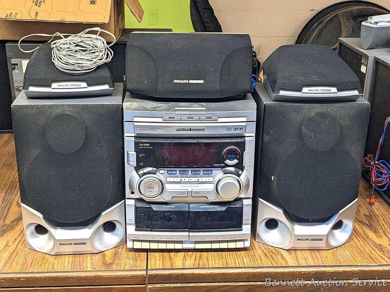 6-piece Philips Magnavox 3-disc changer CD player Proxibid