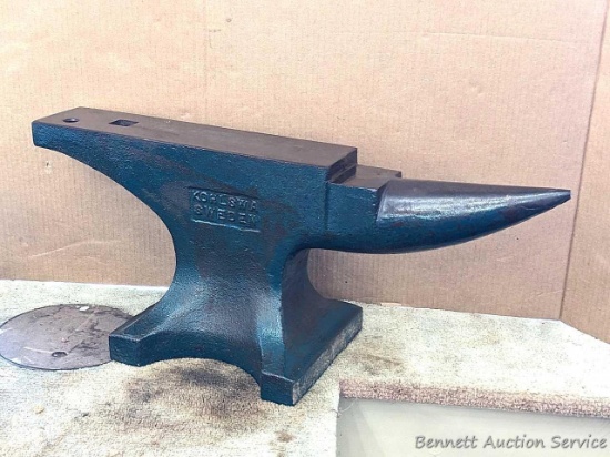200 pound Swedish blacksmith anvil model A1 is in exceptional condition and was made in Kohlswa,