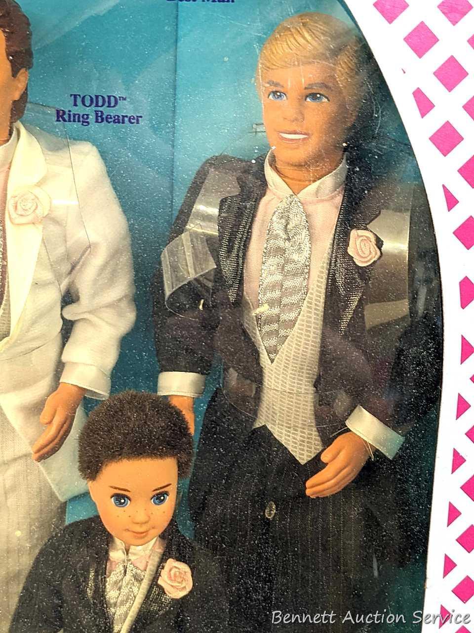 Barbie Ken 1990 - Wedding Day Best Man - Bambola Da Collezione Vintage Con Smoking A Righe - 3