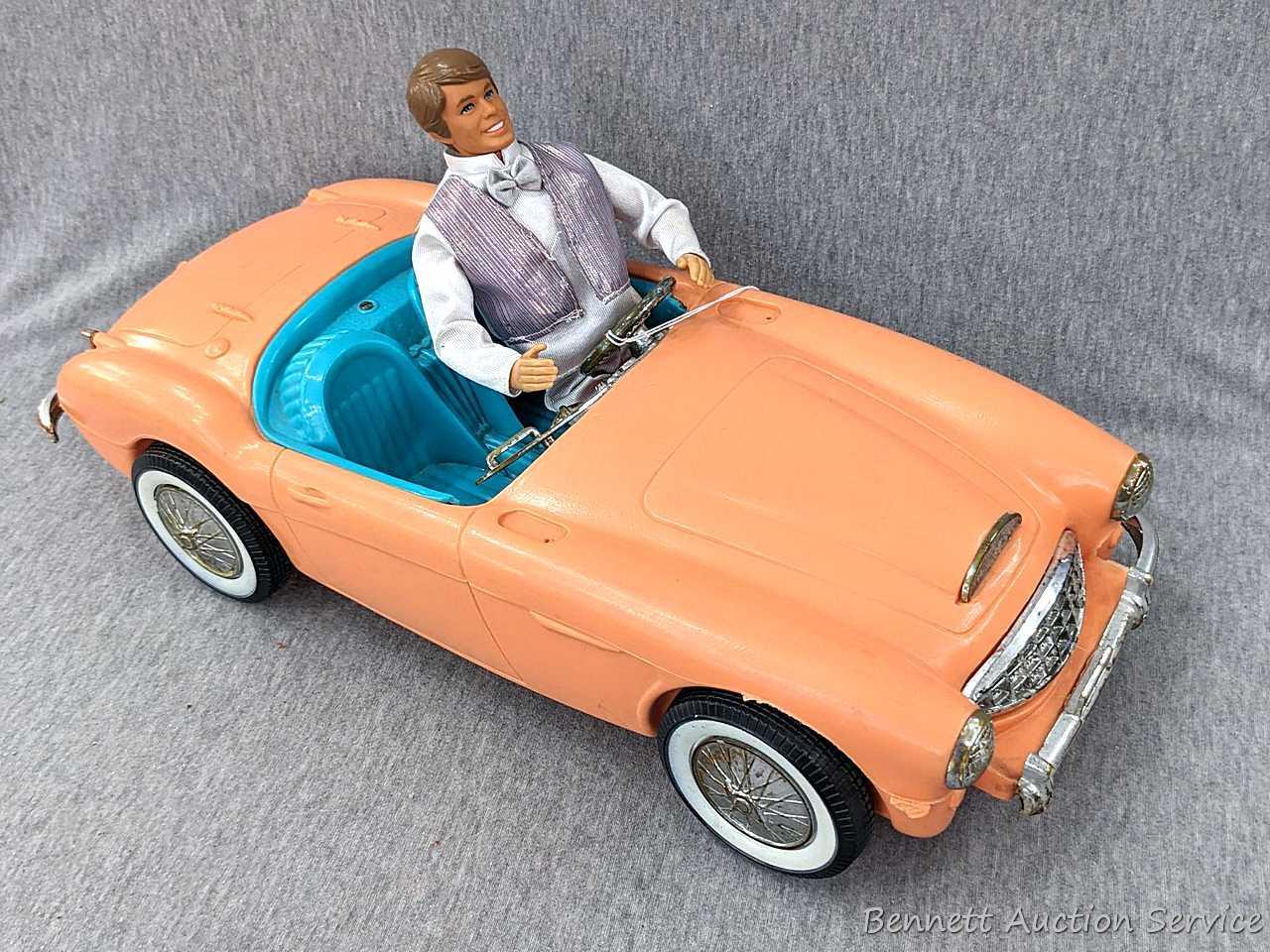 Voiture Barbie Irwin Austin Healy Cabriolet – Vintage 1962 – Orange