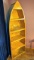 Boat or canoe style shelf stands 6' tall and is 25