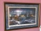 Beautiful framed, matted, signed and numbered print by Terry Redlin entitled 'Hometown' comes with
