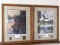 Pair of nicely framed and matted 