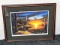 Quiet Time framed and matted print by Leo Stans.  Whitetails Unlimited.