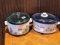 One Rival and one West Bend slow cooker. Approx. 4 and 5 quart units.