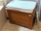 Hamper cabinet or bench with cushion measures 26