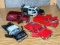 Five 1/24 scale model cars with doors and hoods that open. Many marked Jada Toys on the bottoms.