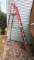 8' fiberglass platform ladder with a 300 lb load capacity and a 7'7