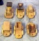 Wooden train set incl 9