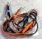 Nice soft jumper cables measure 12' long and have fine tips for your Chevy.