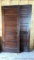 Pair of vintage sliding doors with the classy copper hardware. The doors measure approx 32