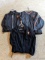 Marshfield Tigers jacket is size M; Marshfield Football windbreaker is size XXL; Marshfield Tigers