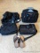 Two American Tourister carry on bags, plus another with wheels for easy travel; Also a tote bag and