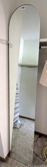 Full length mirror panel is 15" x approx. 6'.