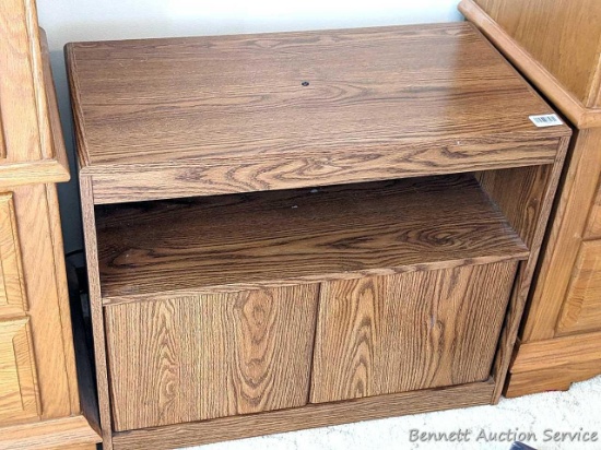 Handy shelf or side table measures 30" x 2' x 16".