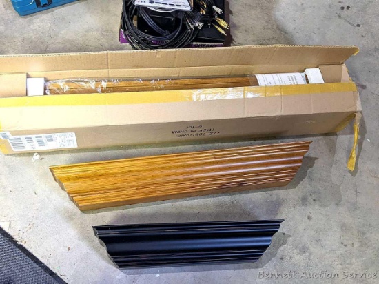 Three new shelves are 20", 30", and about 40" long.