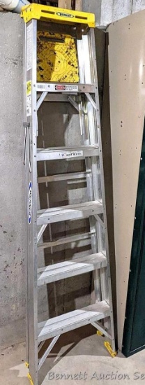 Werner 6' step ladder has a 225 lb capacity. Looks like it's in good condition.