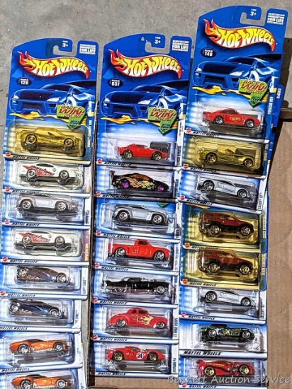Large amount of NIP Hot Wheels cars as pictured.