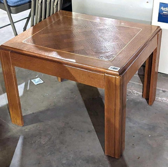 26" square end table in good shape.