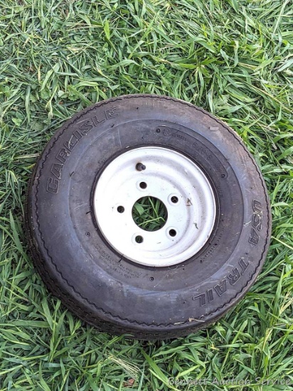 Carlisle USA Trail trailer tire 5.7-8, N69 still has mold whiskers.